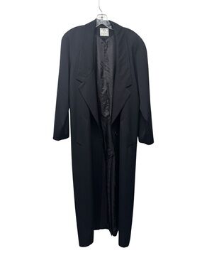Linda Richards Long Black Overcoat